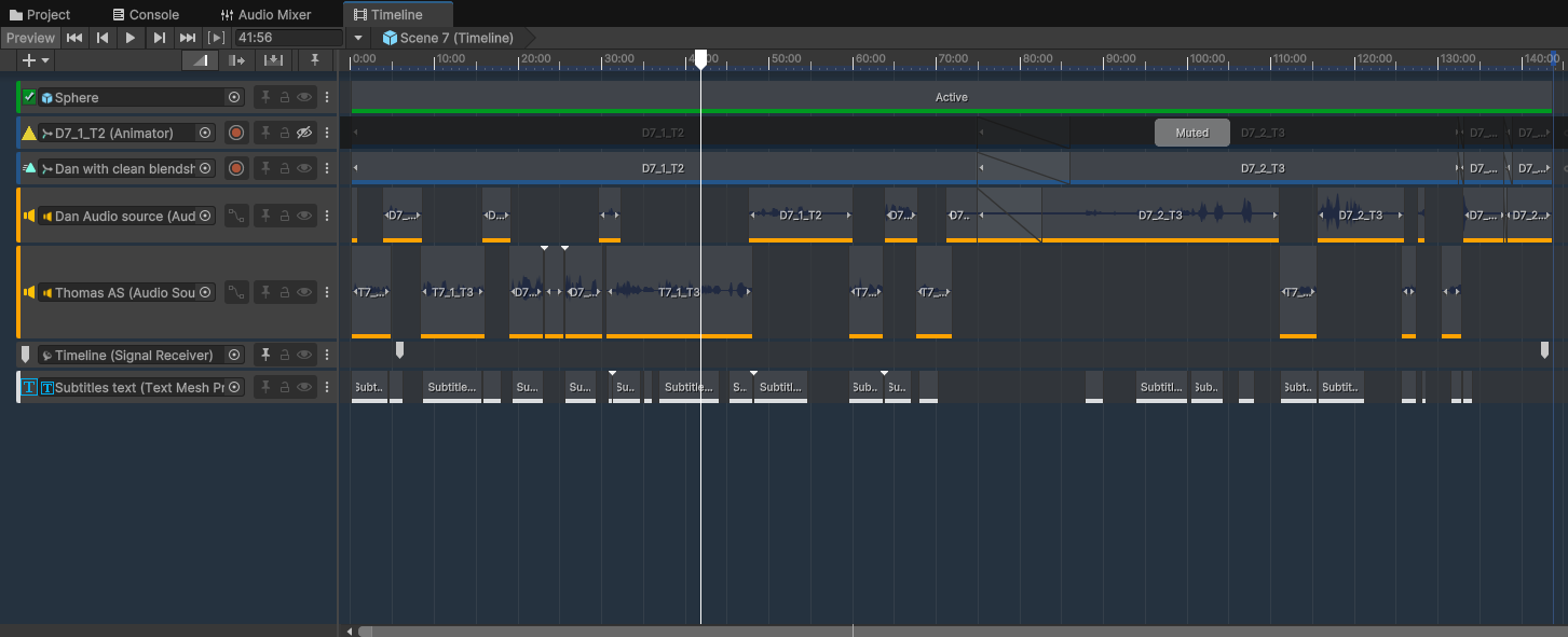 Unity Timeline Audio Synchronization Layout